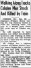 Collins, William Henry struck by train Collins, William Henry struck by train