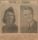 Collins, Cpl. Robert R. wed in England (military)
