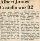 Costello, Albert James obituary Costello, Albert James obituary
