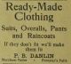 Danlin, P. B. advertisement - merchant tailor, Forester\'s Falls Danlin, P. B. advertisement - merchant tailor, Forester\'s Falls