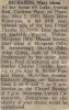 Richards, Mary Idena nee Robertson death Richards, Mary Idena nee Robertson death