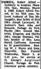 Farrell, Robert Alfred obituary Farrell, Robert Alfred obituary