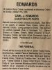 Edwards, James Carl funeral card Edwards, James Carl funeral card