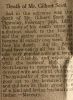 Scott, Gilbert death Scott, Gilbert death