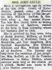 Gould, Mary Jane nee Livingstone death notice Gould, Mary Jane nee Livingstone death notice