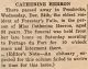 Herron, Catherine death Herron, Catherine death