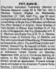 Foy, Keith B. obituary Foy, Keith B. obituary