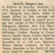 Leach, Jean nee Smith obituary Leach, Jean nee Smith obituary