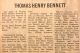 01617-Bennett, Thomas Henry obituary