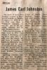 Johnston, James Earl obituary Johnston, James Earl obituary