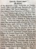 Davis, Hazel Jean nee Bulmer death