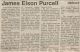 Purcell, James Elson obituary Purcell, James Elson obituary