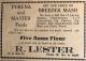CHx-Advertisement for R. Lester CHx-Advertisement for R. Lester