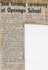Sod Turning at Opeongo High School Sod Turning at Opeongo High School