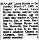Stanley, Laura Myrtle nee Smiley obituary Stanley, Laura Myrtle nee Smiley obituary