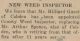 Guest, Hilliard appointed County Weed Inspector