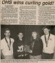 Opeongo H.S. curling team wins EOSSA championship Opeongo H.S. curling team wins EOSSA championship