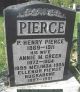 Gravestone-Pierce, Phillip Henry 'Harry' & Annie Green; daughters Melinda & Eleanor Gravestone-Pierce, Phillip Henry 'Harry' & Annie Green; daughters Melinda & Eleanor