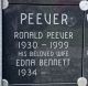 Gravestone-Peever, Ronald & Edna nee Bennett