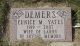 Gravestone-Demers, Eunice nee Yates Gravestone-Demers, Eunice nee Yates
