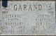 Gravestone-Garand, Joseph Gerard & Susanne Edith nee Webster Gravestone-Garand, Joseph Gerard & Susanne Edith nee Webster