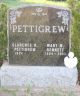 Gravestone-Pettigrew, Mary nee Bennett  Gravestone-Pettigrew, Mary nee Bennett