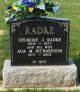 Gravestone-Radke, Delmore & Ada nee Richardson Gravestone-Radke, Delmore & Ada nee Richardson
