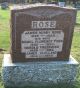 Gravestone-Rose, James H. & Mabel nee Foss;
sons Harold & James Gravestone-Rose, James H. & Mabel nee Foss;
sons Harold & James