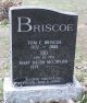 Gravestone-Briscoe, Tom & Mary nee McCavour Gravestone-Briscoe, Tom & Mary nee McCavour
