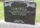 Gravestone-Campbell, Ellwood Ray Gravestone-Campbell, Ellwood Ray
