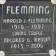 Gravestone-Flemming, Harold John & Mildred Brown