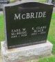Gravestone-McBride, Earl & Clare nee Black Gravestone-McBride, Earl & Clare nee Black