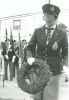Angus, Margaret lays wreath, 1984