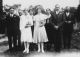01617-Tripp, Gordon & Mary Sinclair nee Bennett wedding;
L-R Gordon Tripp, Mary Bennett, Chrissie Ferguson (cousin of Bride), Irwin Peever (cousin of groom)
Back Row: Parents David & Rebecca (nee Price) Tripp & Jamesena (nee McLaren & William Bennett 01617-Tripp, Gordon & Mary Sinclair nee Bennett wedding;
L-R Gordon Tripp, Mary Bennett, Chrissie Ferguson (cousin of Bride), Irwin Peever (cousin of groom)
Back Row: Parents David & Rebecca (nee Price) Tripp & Jamesena (nee McLaren & William Bennett